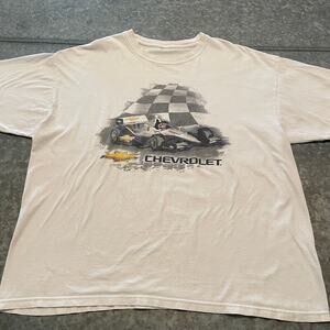 Vintage Chevrolet Chevy Race Car Tee Shirt Mens XL Drag Racing Cars Dad Classic